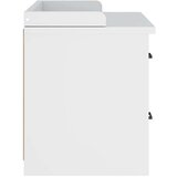 vidaXL klop v preddverju "SANDNES" Bela 87x40x50 cm masivni les bor | Shoptok.si