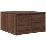 vidaXL Kavna mizica s predali rjav hrast 70,5x70x40 cm | Shoptok.si
