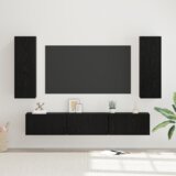 vidaXL Komplet TV omaric 5 pcs Črni hrast Srednja 30.5 x 30 x 90 cm | Shoptok.si