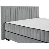 MID.YOU POSTELJA Z VZMETNICO 180 cm x 200 cm , tekstil, leseni material antracit | Shoptok.si