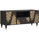 TV ormar s ladicama Crna 105 x 33 x 46 cm Čvrsto drvo manga | shoptok.hr