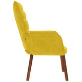  Stolica za opuštanje žuti baršun | shoptok.hr