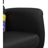  Masažni naslonjač od umjetne kože s osloncem za noge crni | shoptok.hr