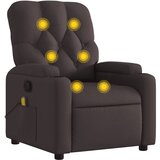 Maison Chic masažni naslanjač - Relax naslanjač temno rjavo blago, (22134501) | Shoptok.si