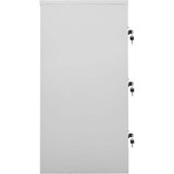  Ormarići s ključem 5 kom svjetlosivi/plavi 90x45x92,5 cm čelik | shoptok.hr