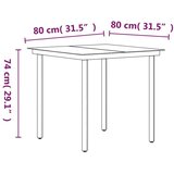  5-dijelni vrtni blagovaonski set s jastucima crni | shoptok.hr