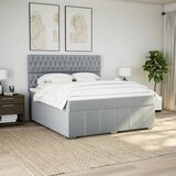  Krevet s oprugama i madracem svjetlosivi 180x200 cm od tkanine | shoptok.hr