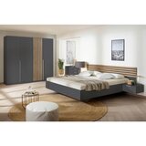 Modern Living Omara S Klasičnimi Vrati Lamella, Siva, Barva Hrasta | Shoptok.si