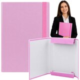  Folder for documents with elastic band, hard, office, pink, A4/4.5 cm | shoptok.hr