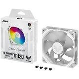Asus TUF Gaming TR120 ARGB Reverse ventilator, 120mm PWM, bel, (21641266) Slike