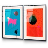 WALLXPERT dekorativna slika od kaljenog stakla (2 komada) uv 941 45 x 65 | ePonuda.com