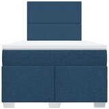  Krevet s oprugama i madracem plavi 120 x 200 cm od tkanine | shoptok.hr