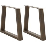  Noge za klub stolić V-oblik 2 kom Prirodni čelik 70 x (42-43,3) cm Čelik | shoptok.hr