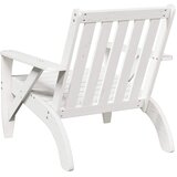 vidaXL Garden Adirondack Chair White 75x77x77 cm masivni les bor | Shoptok.si