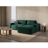 Micadoni Zelena raztegljiva kotna sedežna garnitura (desni kot) Jodie – Home | Shoptok.si