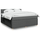 vidaXL Okvir kreveta s oprugama i madrac svjetlosivi 180x200cm tkanina | shoptok.hr