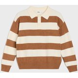 Sinsay Prugasti polo džemper od viskoze | shoptok.hr