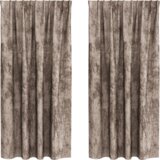  Baršunaste zavjese 2 kom s oknima Cappuccino 175x140 cm | shoptok.hr