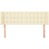  Uzglavlje s ušima krem 147x16x78/88 cm od od umjetne kože | shoptok.hr