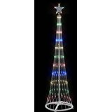  LED božićno drvce s stalakom Šareni 51 x 51 x 190 cm Metal | Eponuda.com