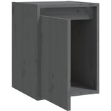  Zidni ormarići 2 kom sivi 30 x 30 x 40 cm od masivne borovine | shoptok.hr