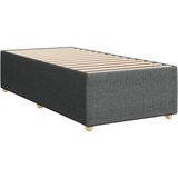  Okvir kreveta s oprugama i madrac tamnosivi 80x200cm od tkanine | shoptok.hr