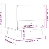 vidaXL Stolići za kavu 2 kom bijeli 50x46x50 cm od konstruiranog drva | shoptok.hr