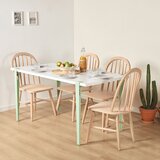 Woody Fashion Trpezarijski sto Pineios White Mint Green
