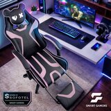 Sofotel Specter gaming stolica s osloncem za noge crno-roza | shoptok.hr