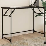 Maison Chic Pisalna miza - pisarniška miza - Računalniška miza črna 100x45x76 cm inženirski les in prašno jeklo, (21784957) | Shoptok.si