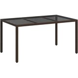  Stol za vrt Smeđa 150 x 90 x 75 cm poliratan | Eponuda.ba