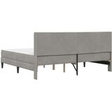  Okvir kreveta s madracem Svjetlosiva 200 x 200 cm Baršun | shoptok.hr