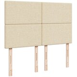  Krevet s oprugama i madracem krem 140 x 190 cm od tkanine | shoptok.hr