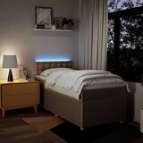  Krevet s oprugama i madracem krem 100 x 200 cm od tkanine | shoptok.hr