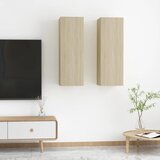 vidaXL TV omarica 2 kosa sonoma hrast 30,5x30x90 cm iverna plošča Cene