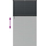 vidaXL Okenska roleta z zavesami Drugo Črna 110 x 220 cm Aluminij | Shoptok.si