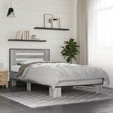  Okvir za krevet boja hrasta 100x200cm konstruirano drvo i metal | shoptok.hr