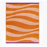Plažni peškir narandzasti talas 90 cm x 180 cm
