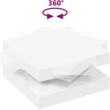  Klub stolić rotirajući za 360 stupnjeva bijeli 70x70x34,5 cm | shoptok.hr