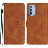 INORCO Ovitek za telefon Motorola Moto G62 5G PU usnje z vtisnjenim metuljem, stojalo Shell Wallet Flip Cover, (22036190) Cene