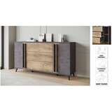 P & B Široka Komoda Helsinki, Barva Kostanja, Antracit | Shoptok.si