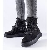 Gemre Black platform snow boots Rancourt | Shoptok.si