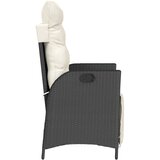  3-dijelni bistro set s jastucima crni od poliratana | shoptok.hr