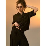 Sinsay Široke hlače s mješavinom lana | shoptok.hr