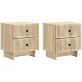  Noćni ormar s ladicama 2 pcs Hrast sonoma 43 x 34,5 x 47,5 cm | shoptok.hr