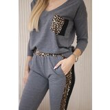 Kesi Set with a graphite motif of a panther | Eponuda.ba
