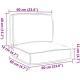  Set jastučića za palete Cvjetni 2 pcs Zeleni Uzorak Lista | shoptok.hr