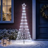  LED božićno drvce 230 LED lampica Višebojno Željezo Crna | shoptok.hr