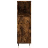  Kupaonski ormarić dimljeni hrast 30x30x100 cm konstruirano drvo | shoptok.hr