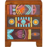 vidaXL Bivak Multicolor 50x35x60 Masivni les Akacija | Shoptok.si
